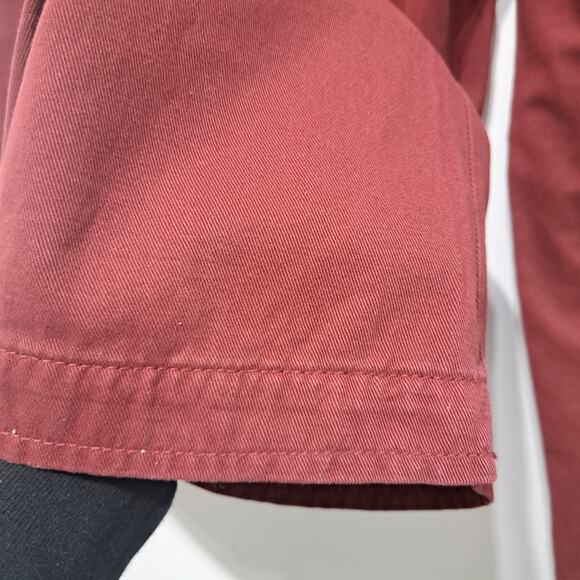 Free People Cya Later Skate Trouser Grannycore Preppy Coastal Pants S 4 Burgundy - Picture 8 of 14